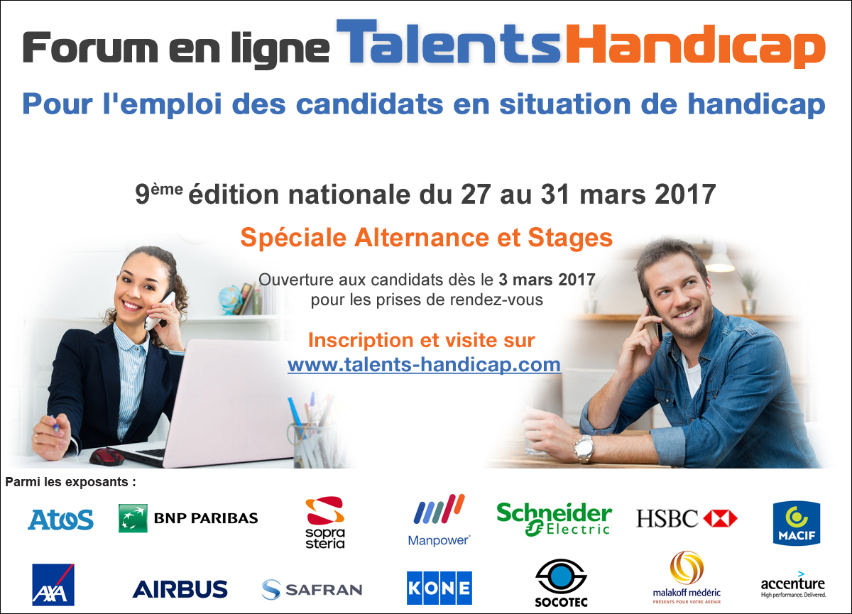 Affiche Talents Handicap Alternance mars2017