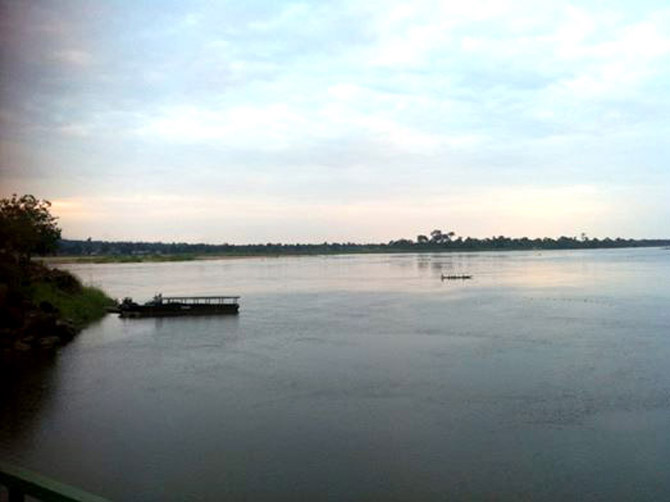 Le fleuve Oubangui.